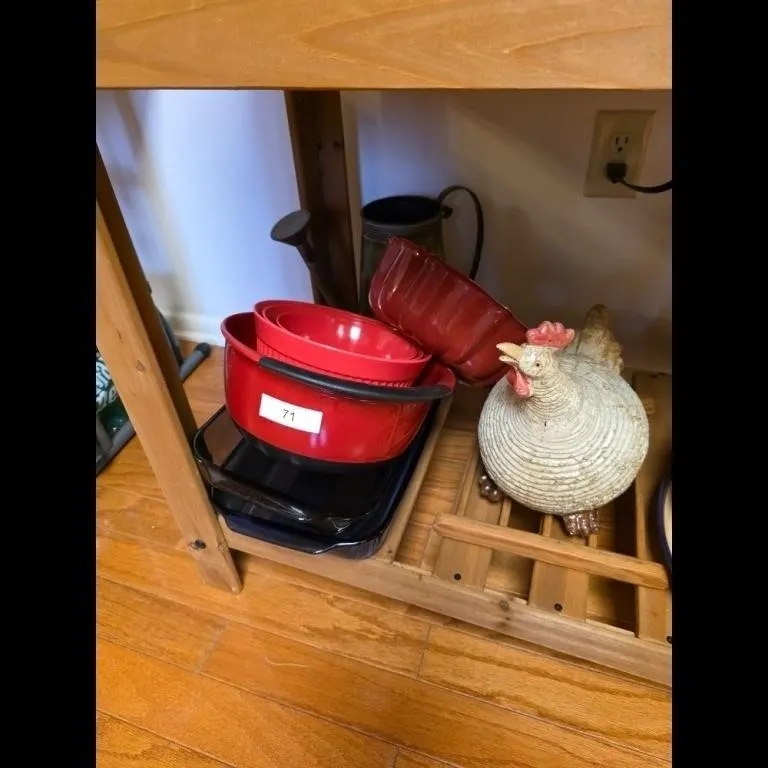 Kitchen Decor Multi-color Ceramic Chicken Pitcher