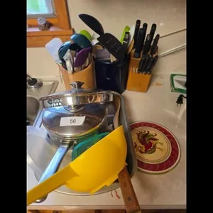 Multicolor Kitchenware Set with Utensils Pot and K