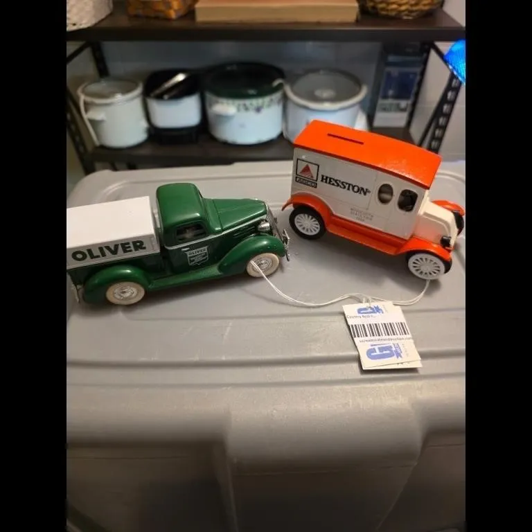 Vintage Oliver & Hesston Diecast Toy Trucks
