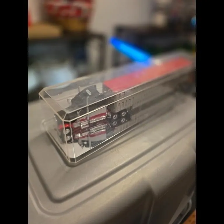 Diecast Semi Truck with Trailer in Display Case