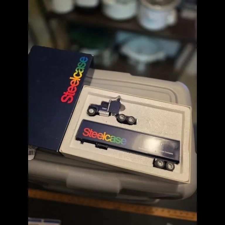 Steelcase Die-Cast Replica Semi Truck and Trailer