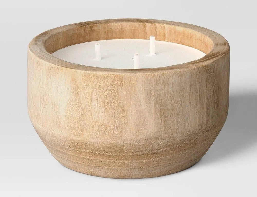 Threshold Paulownia Citronella Candle 3 Wick 10oz