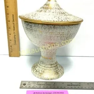 MCM ROYAL HAEGER COVERED COMPOTE POTTERY