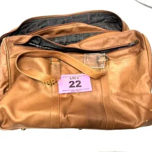 BOURDER RIDGE LEATHER OVERNIGHT BAG