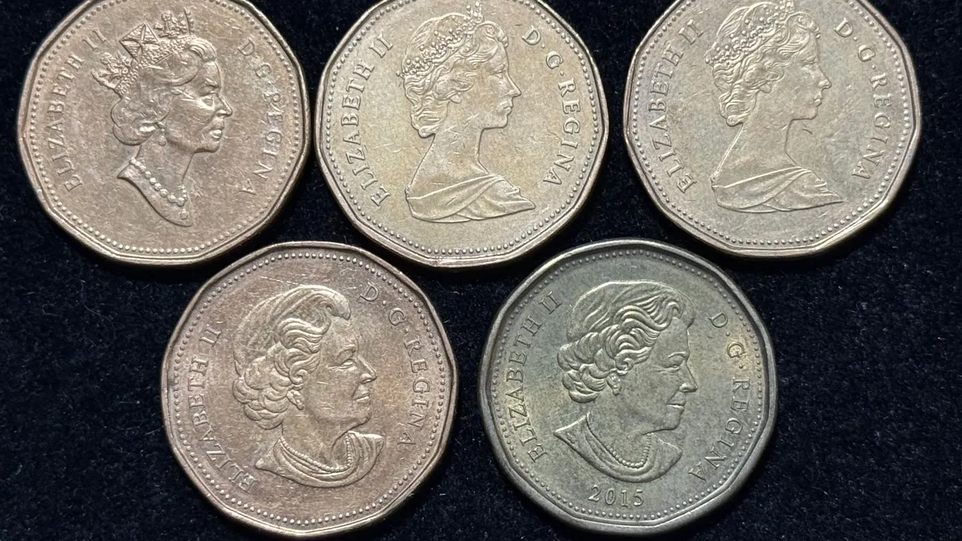 5 Canada Brass Dollars