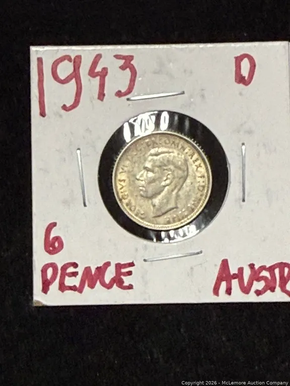 1943 D Australia 6 pence