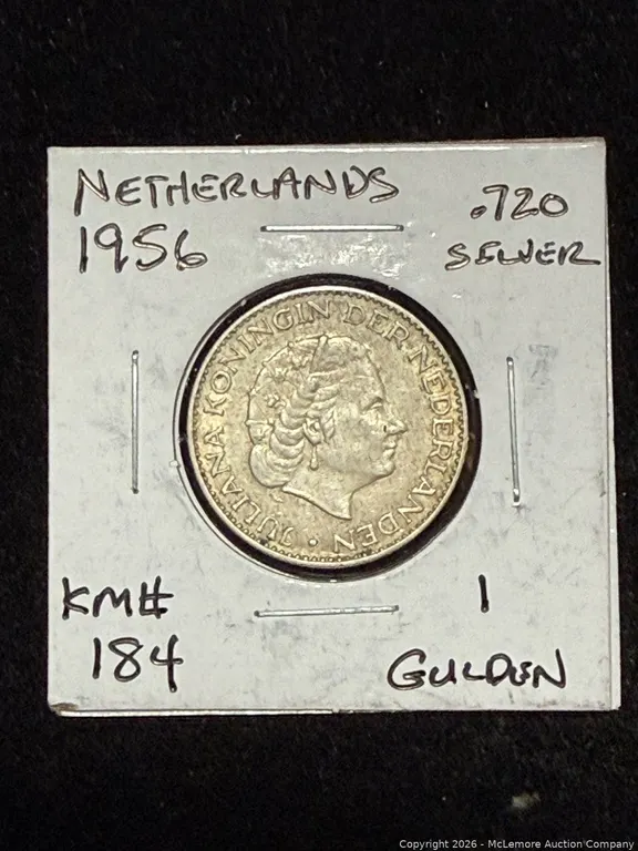 1956 Netherlands 1 Gulden