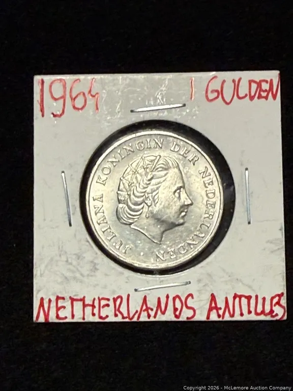 1964 Netherlands/Anitillies 1 Gulden