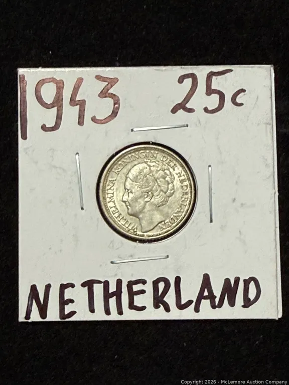 1943 Netherlands 25c