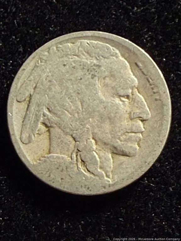 1920 Buffalo Nickel partially obscured date