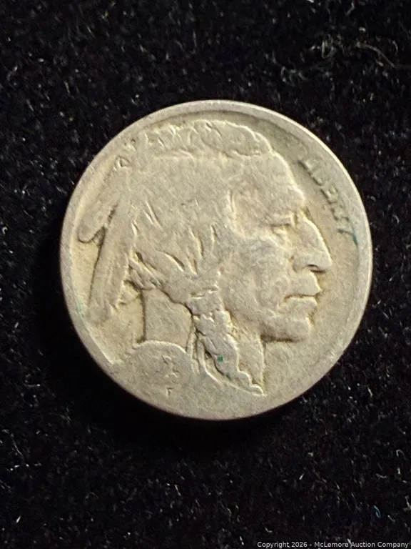 1923 Buffalo Nickel partially obscured date