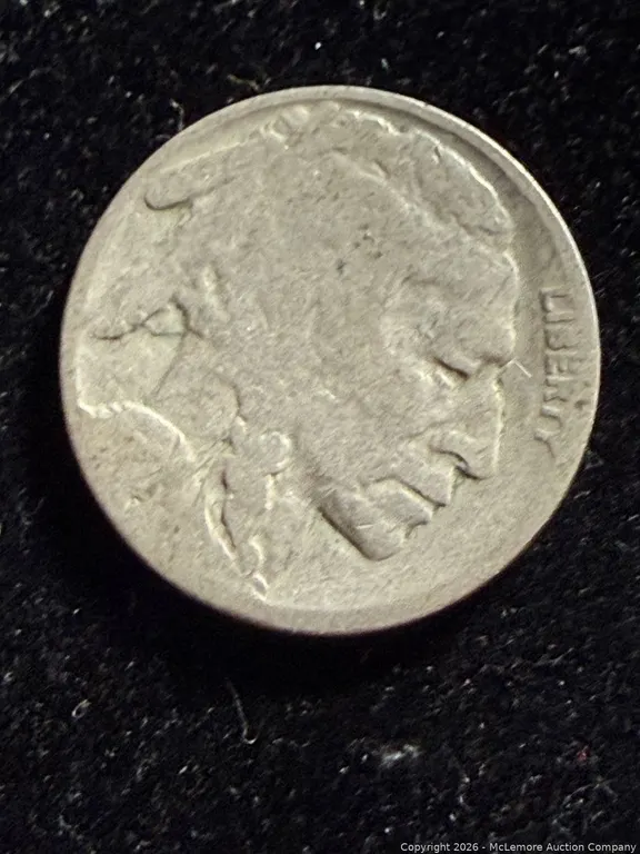 1928 Buffalo Nickel partially obscured date