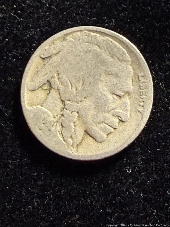 1928 Buffalo Nickel partially obscured date