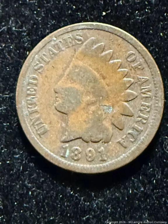 1891 Indian Head Penny