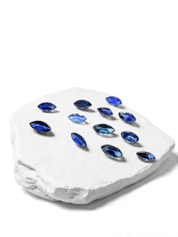 2.75ctw Marquise Cut Blue Sapphire Lot of 12