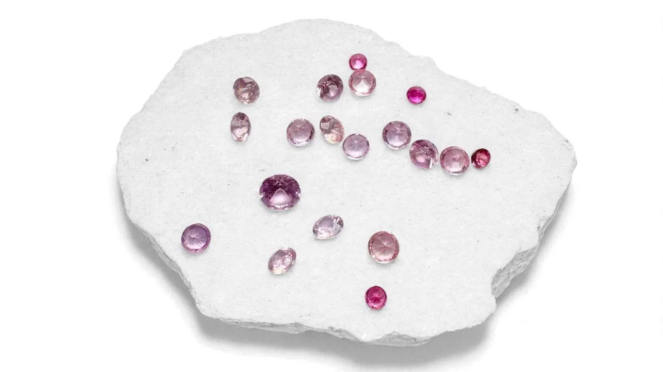 1.05ctw Round Cut Pink Sapphires Lot of 19