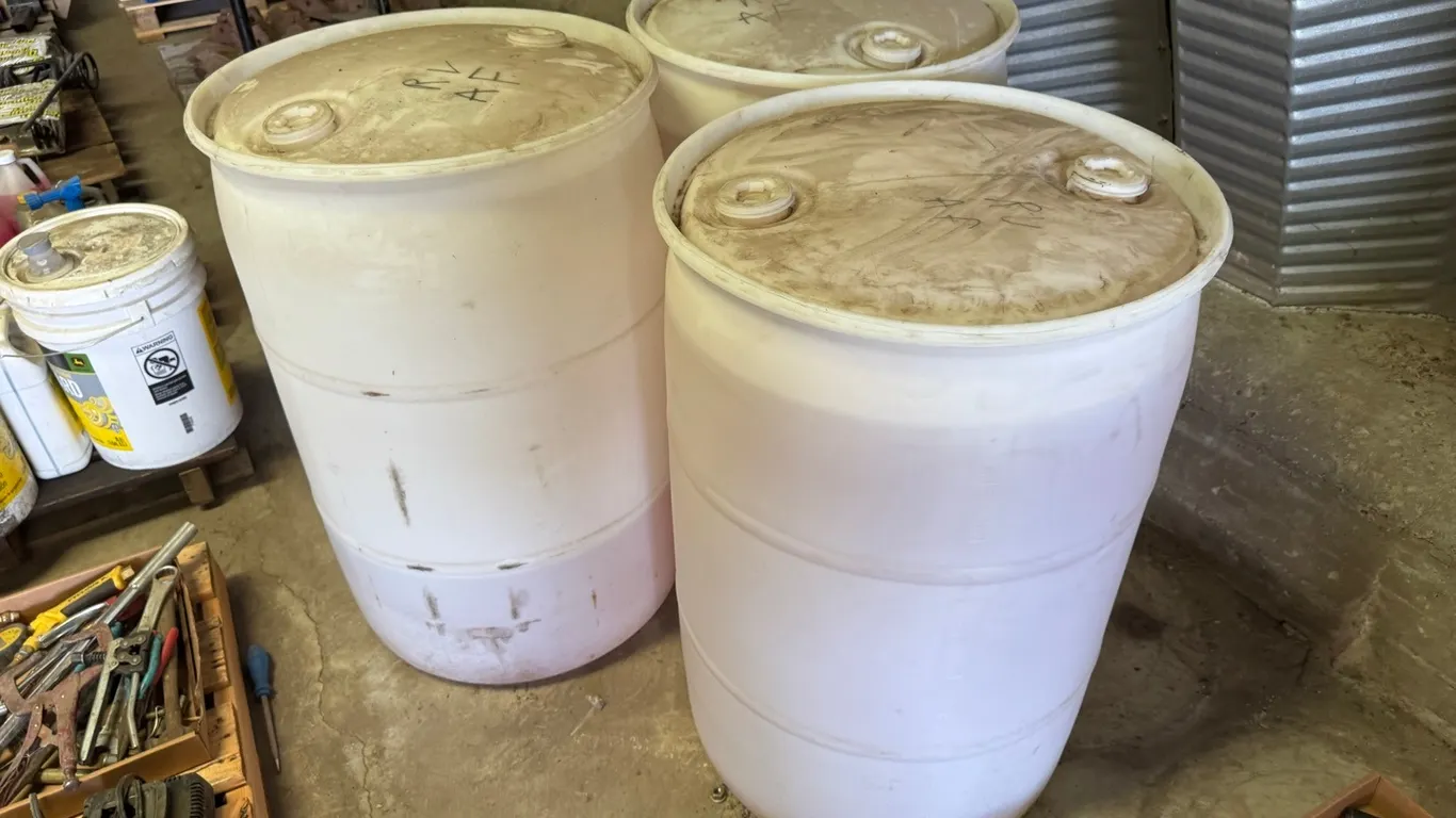 3) 50 Gallon barrels of RV antifreeze