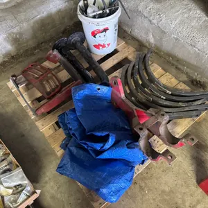 Assorted parts & hardware w/ tarp