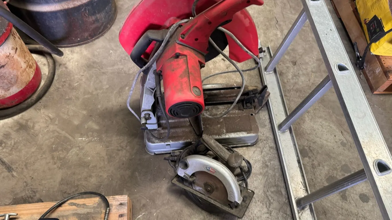Milwaukee 14" cut-off saw w/ All-Power circular saw