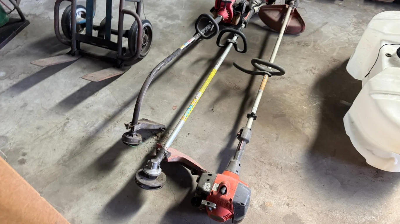 3) Assorted weed trimmers
