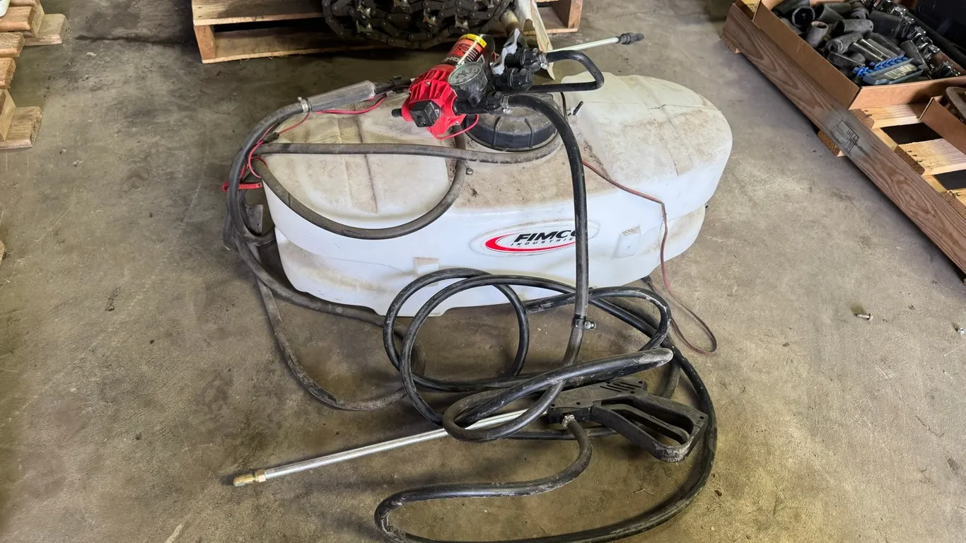 Fimco 25 gallon ATV sprayer w/ 12v elec pump & hand wand