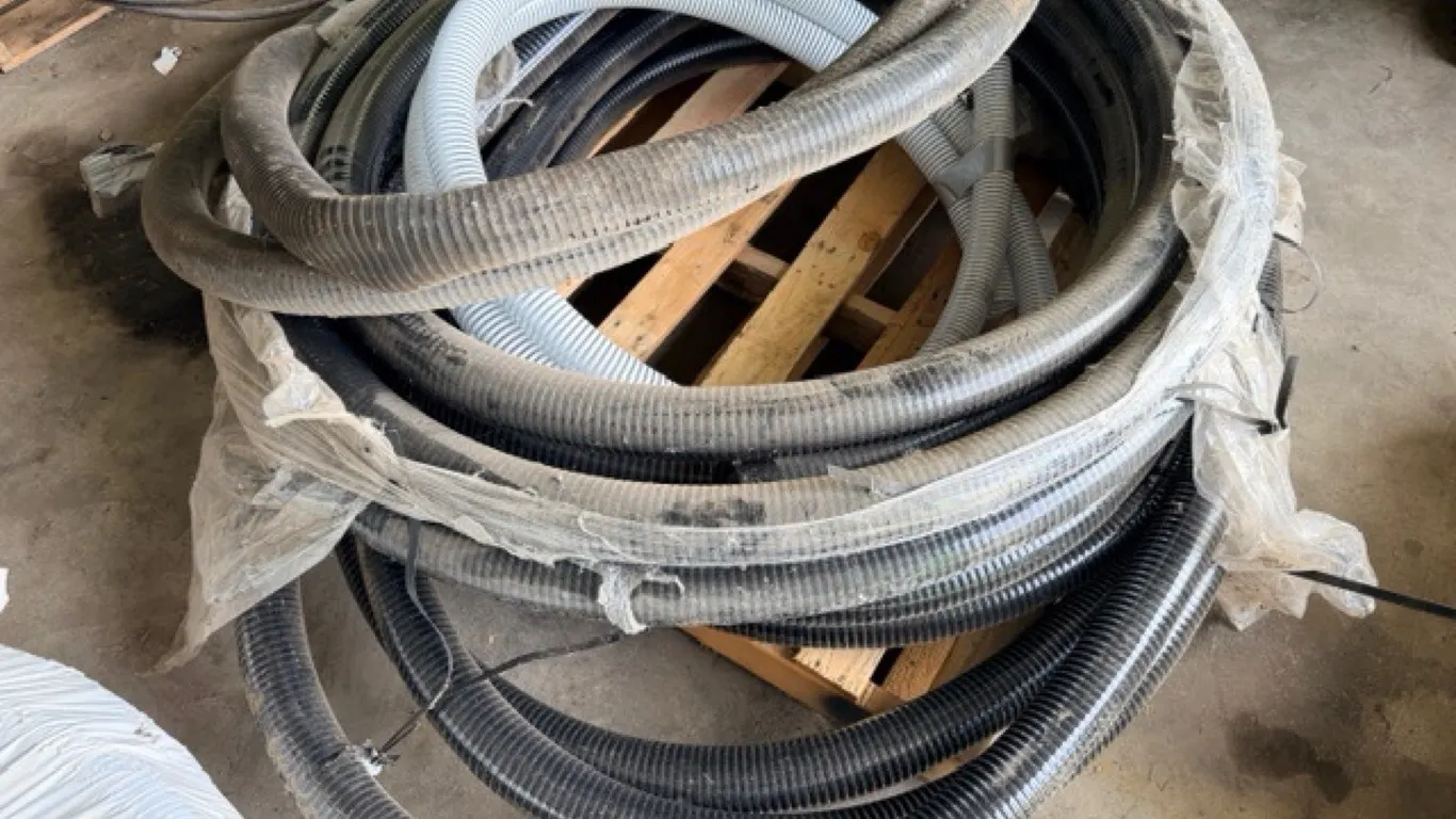 Large quantity of air seeder hose