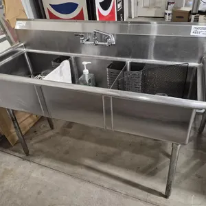 Omcan Three Compartment Sink
 UNRESERVED