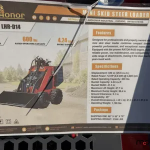 LandHonor LHR-D14 Mini Skid Steer Loader
 UNRESERVED