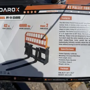 Darox PF-11-3500G Skid Steer Pallet Forks
 UNRESERVED