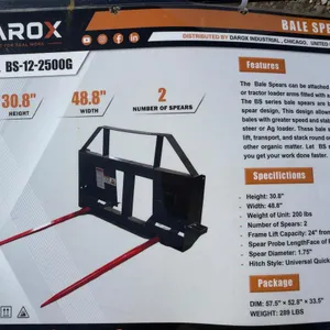 2026 Darox BS-12-2500G Bale Spear Frame
 UNRESERVED