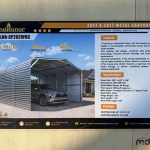 LandHonor 20' x 20'  Metal Carport Kit
 UNRESERVED