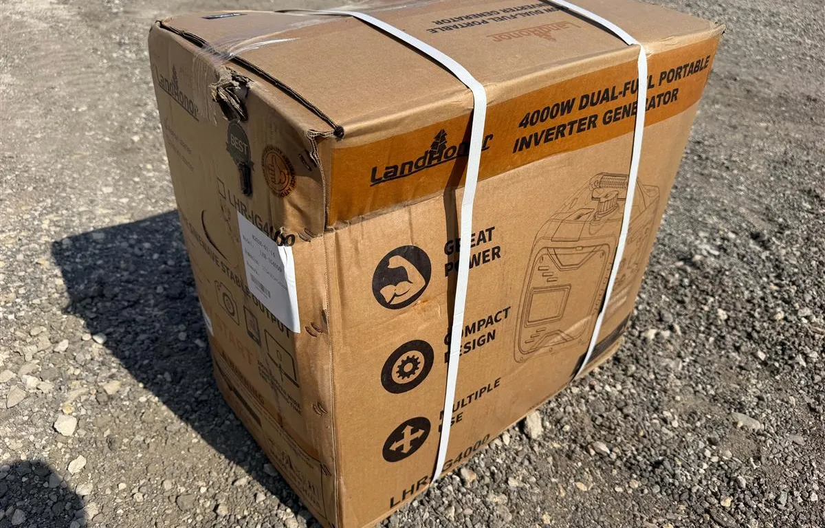 LandHonor LHR-IG4000 Dual-Fuel Inverter Generator
UNRESERVED