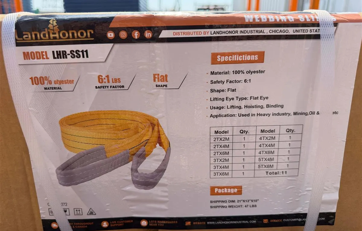 LandHonor LHR-SS11 Webbing Sling Set
UNRESERVED