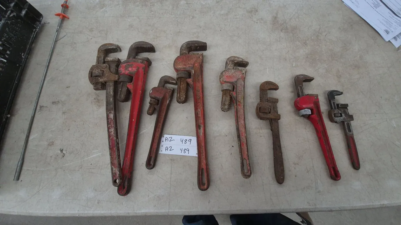 8 Assorted Pipe Wrenches