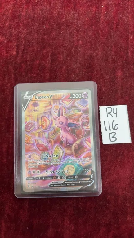 2021 Pokémon Evolving Skies Espeon V Full Art Secret Rare Card 180/203
