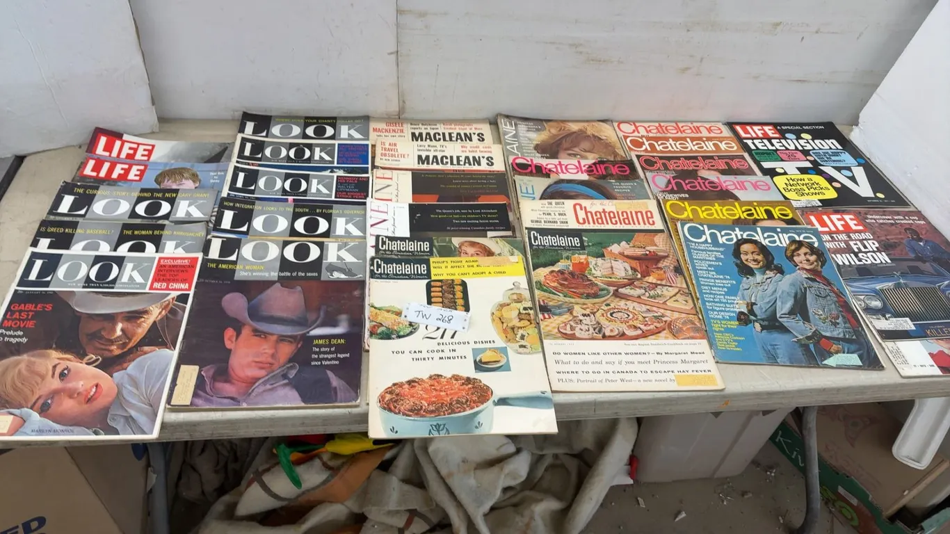 Vintage LIFE, LOOK, Maclean's, and Chatelaine Magazines, 1950s-1970s