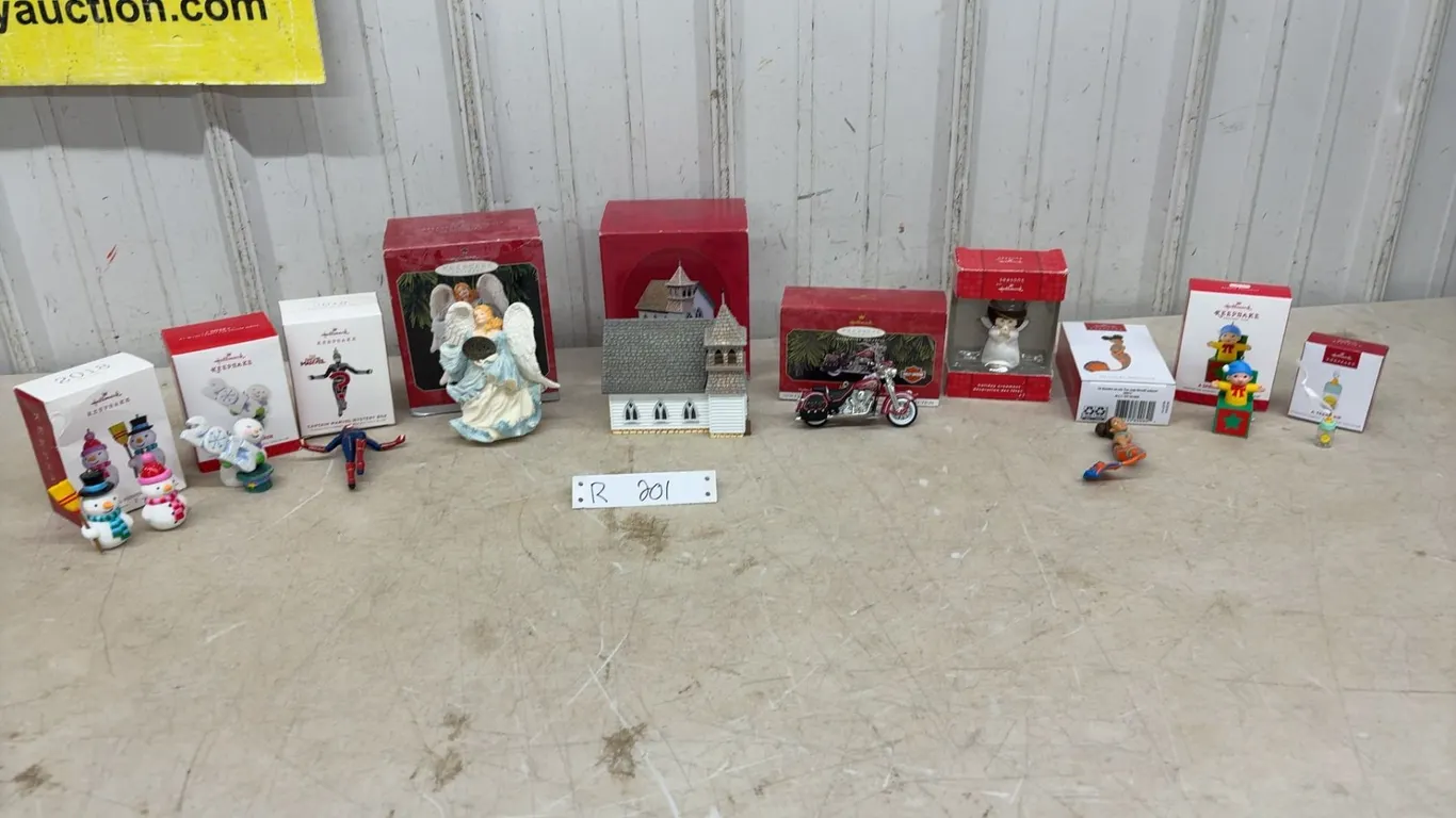 Hallmark Keepsake Ornament Collection Including Teeny Sip Baby Bottle Ornament, Angel, Church