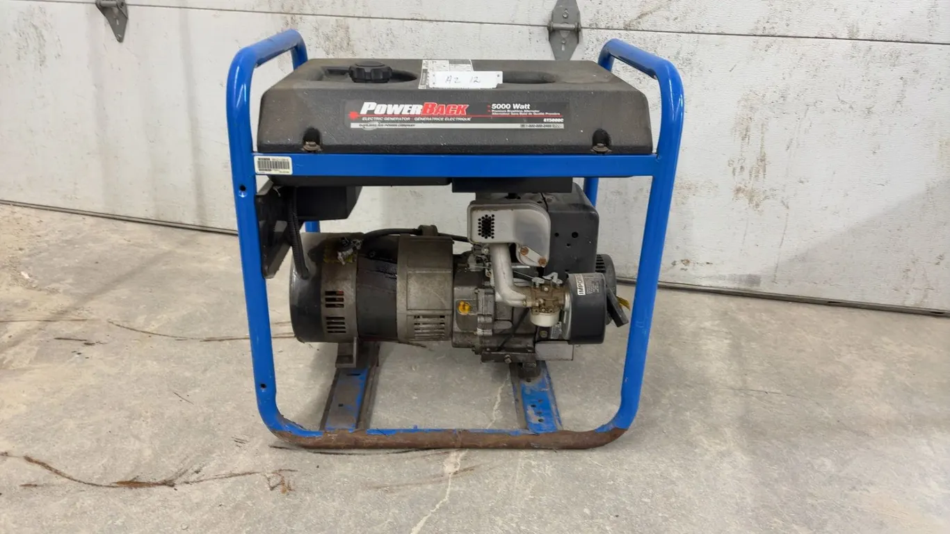 PowerBack GT5000C 5000 Watt Portable Electric Generator with 10 HP Tecumseh Engine
