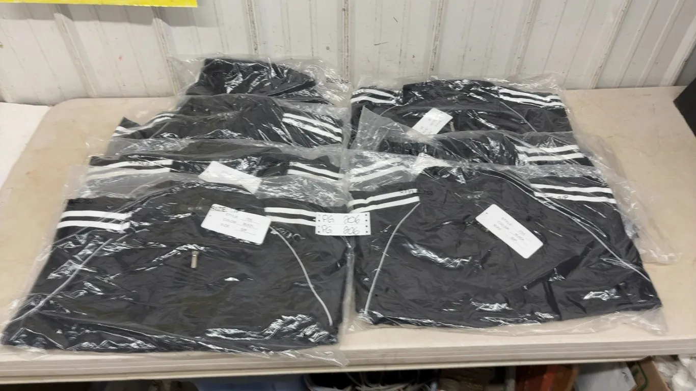 7 Sets of Matching Track Suits, New Old Stock, All Size Small