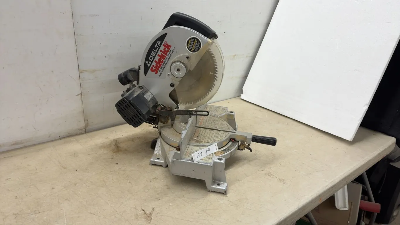 Delta Sidekick 36-090C 10” Motorized Miter Box Saw, 115 Volts, 12 Amps