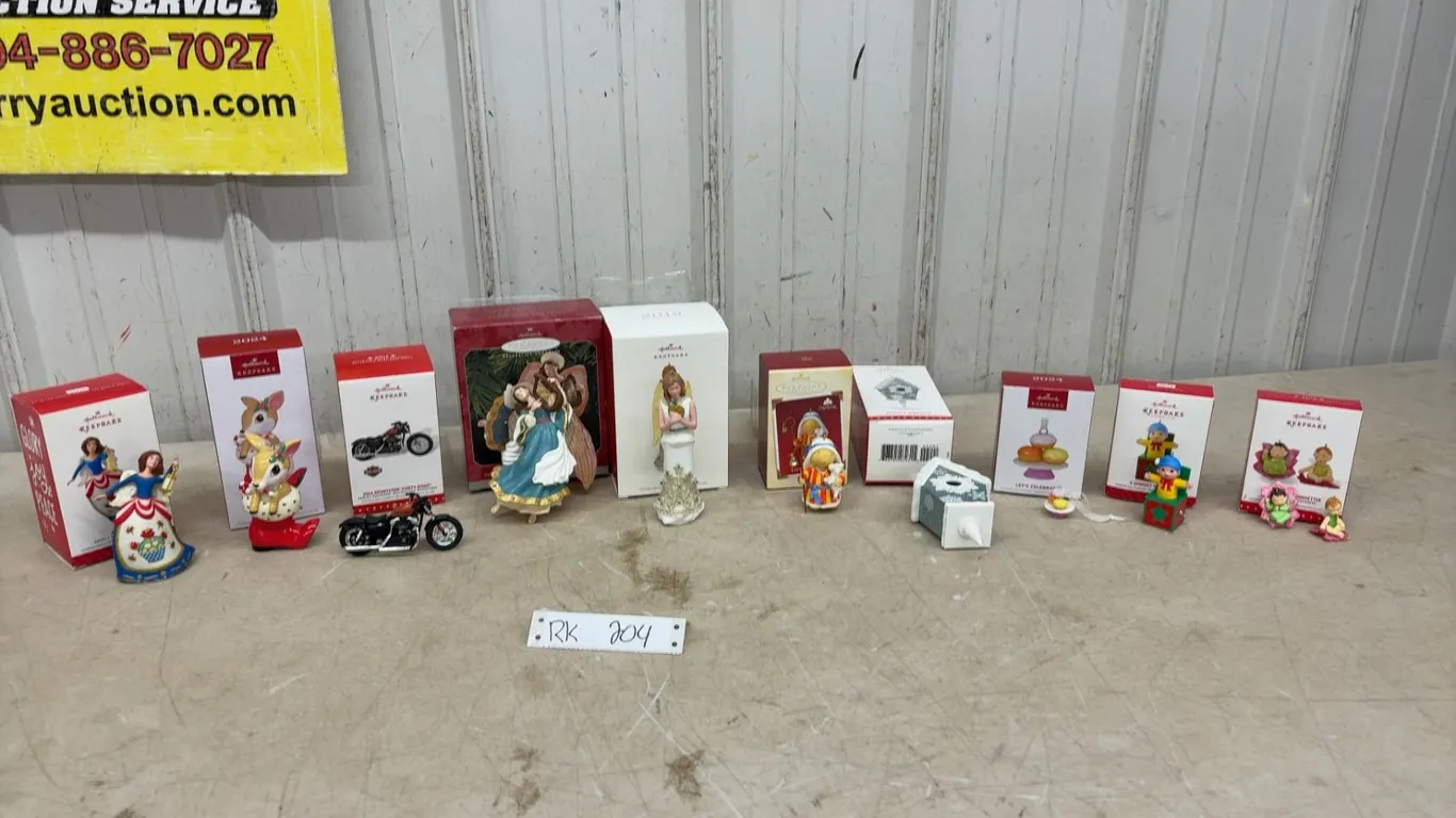 Hallmark Keepsake Collection of Christmas Ornaments Including Poinsettia Messengers