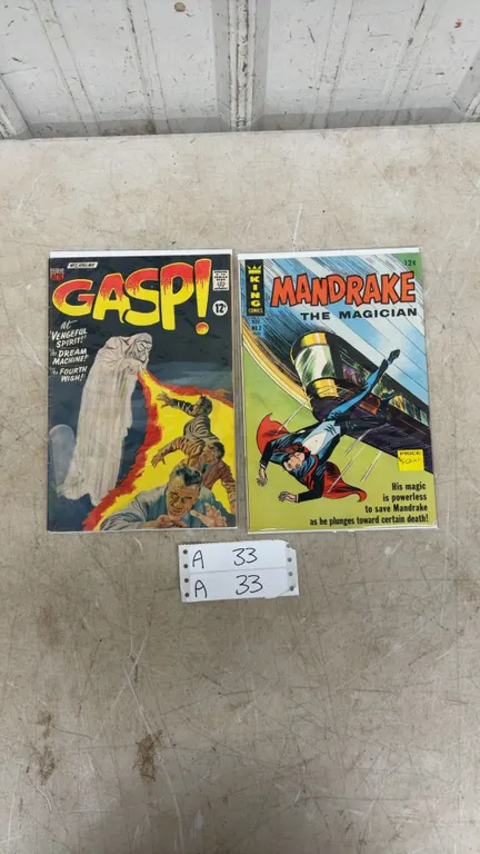 Vintage Comic Books: GASP! No. 2 ACG and Mandrake the Magician No. 2 King Comics