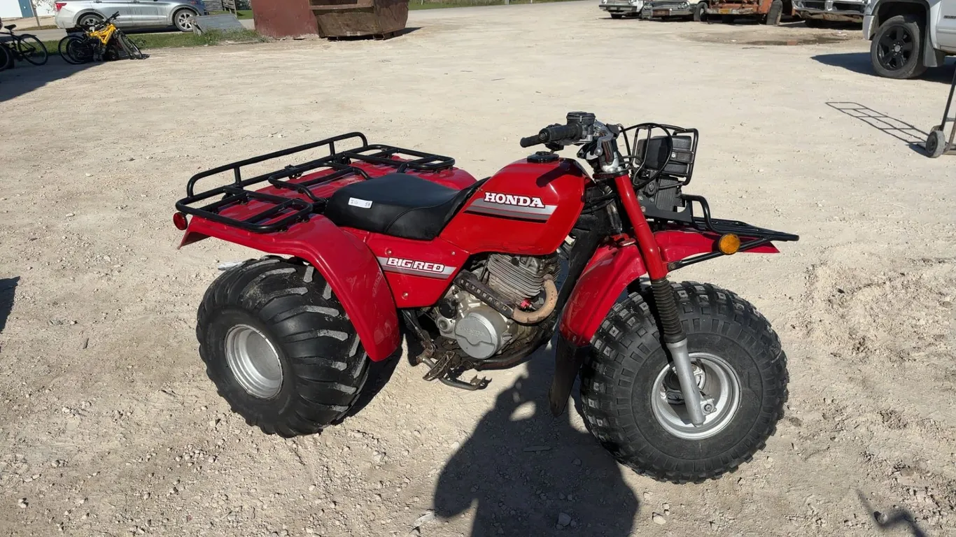 1985 Honda 250ES Big Red 3-Wheeler ATV, Repainted, Runs