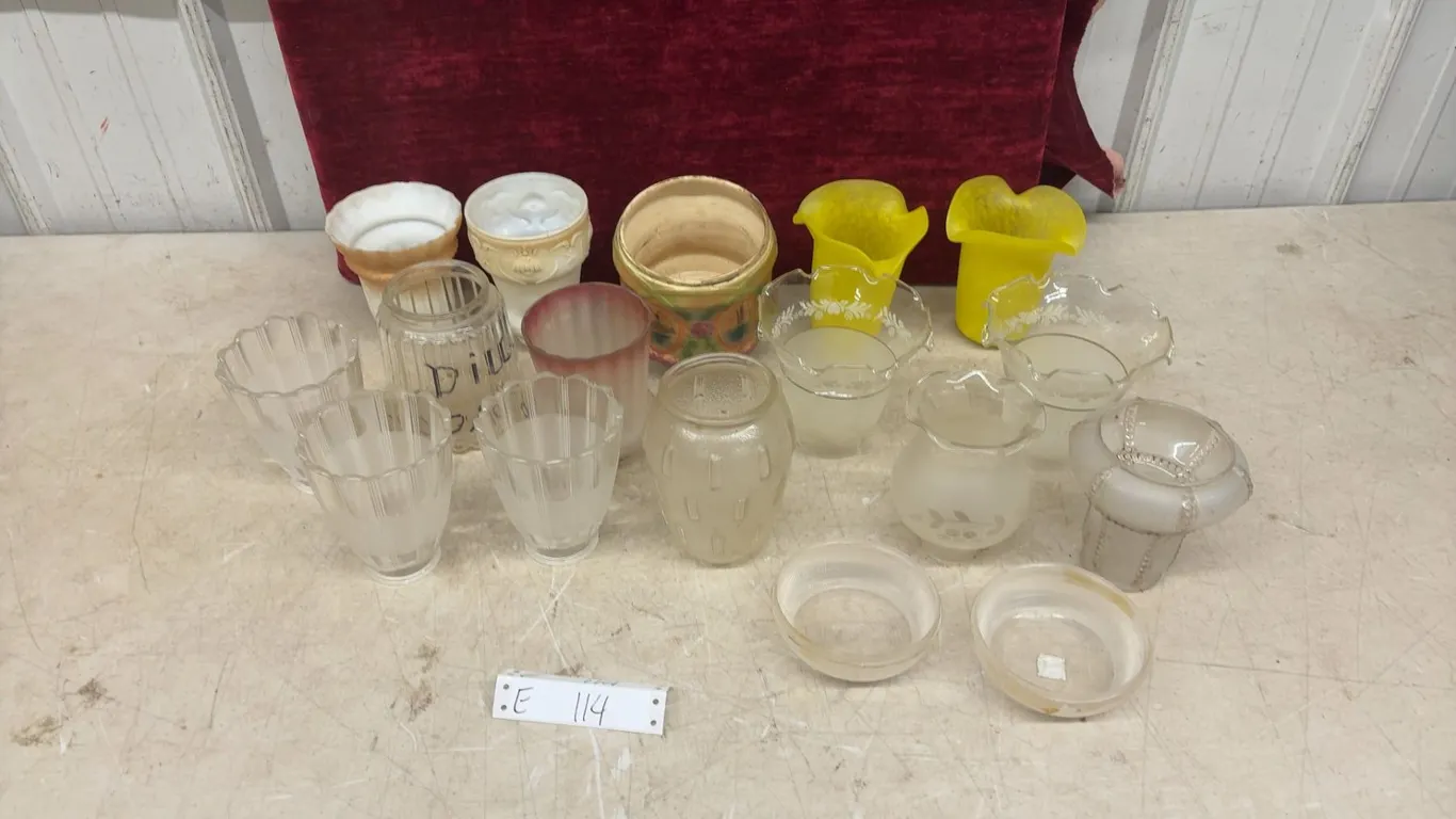 Glass Lamp Shades- Various Size, Shape and Colors