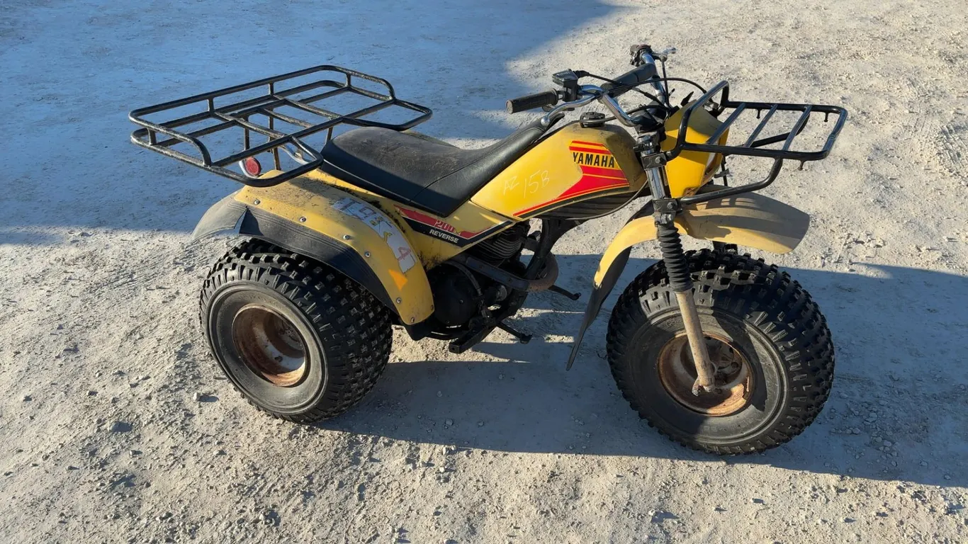 1984 Yamaha 200C 3-Wheeler ATV, Pull Start, Has Reverse