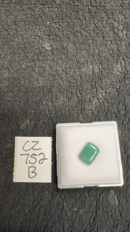 5.1 Carat Natural Untreated Emerald, Emerald Cut, 8.6mm x 12.1mm