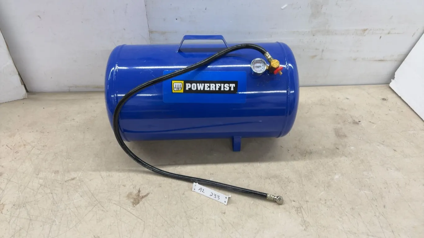 Powerfist 11-Gallon Portable Air Carry Tank with Pressure Gauge, 125 PSI Max