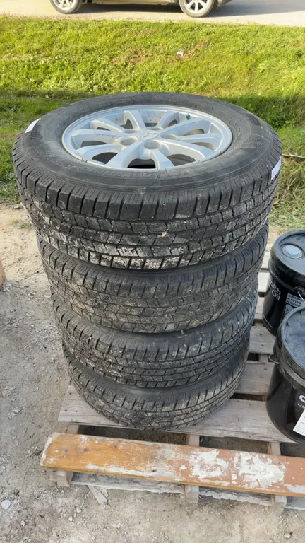 4 Mitsubishi RVR 16” Alloy Rims with Winter Tires (Value in Rims)