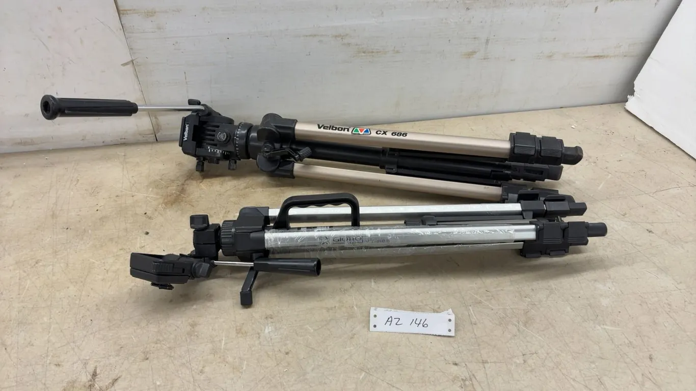 Velbon CX 686 and Giottos VT-806 Professional Video Tripods