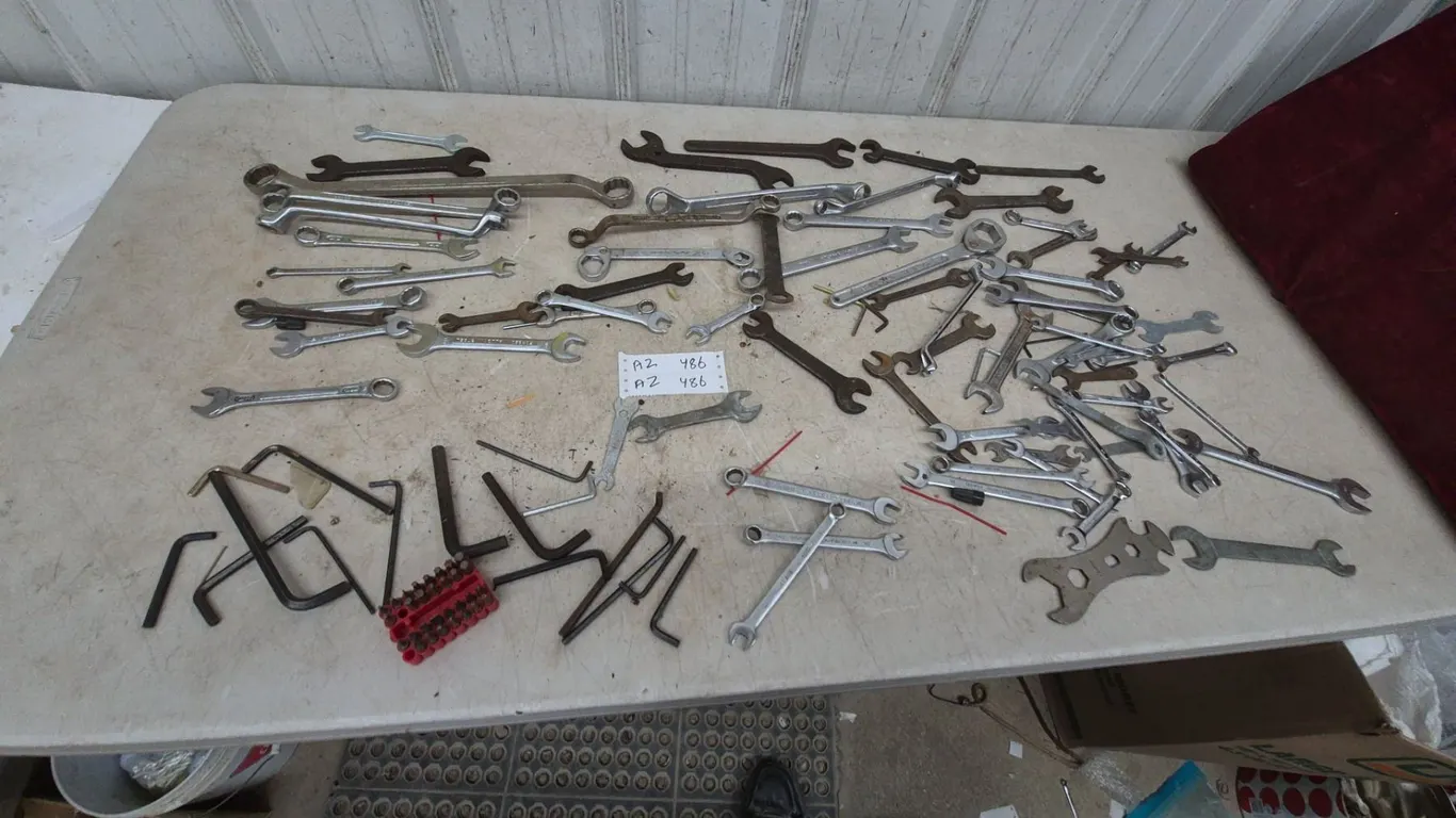 Assorted Wrenches and Hex Keys: metric and standard